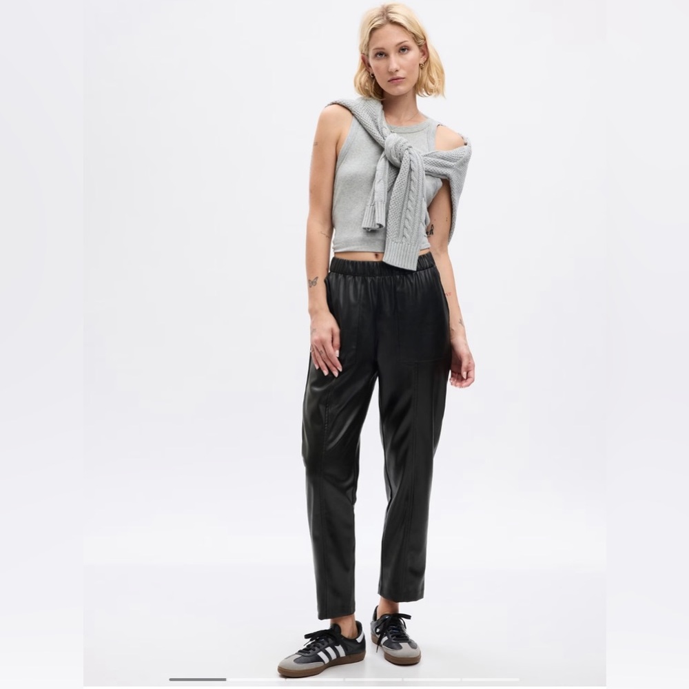 NEW Gap High Rise Vegan Leather Pant